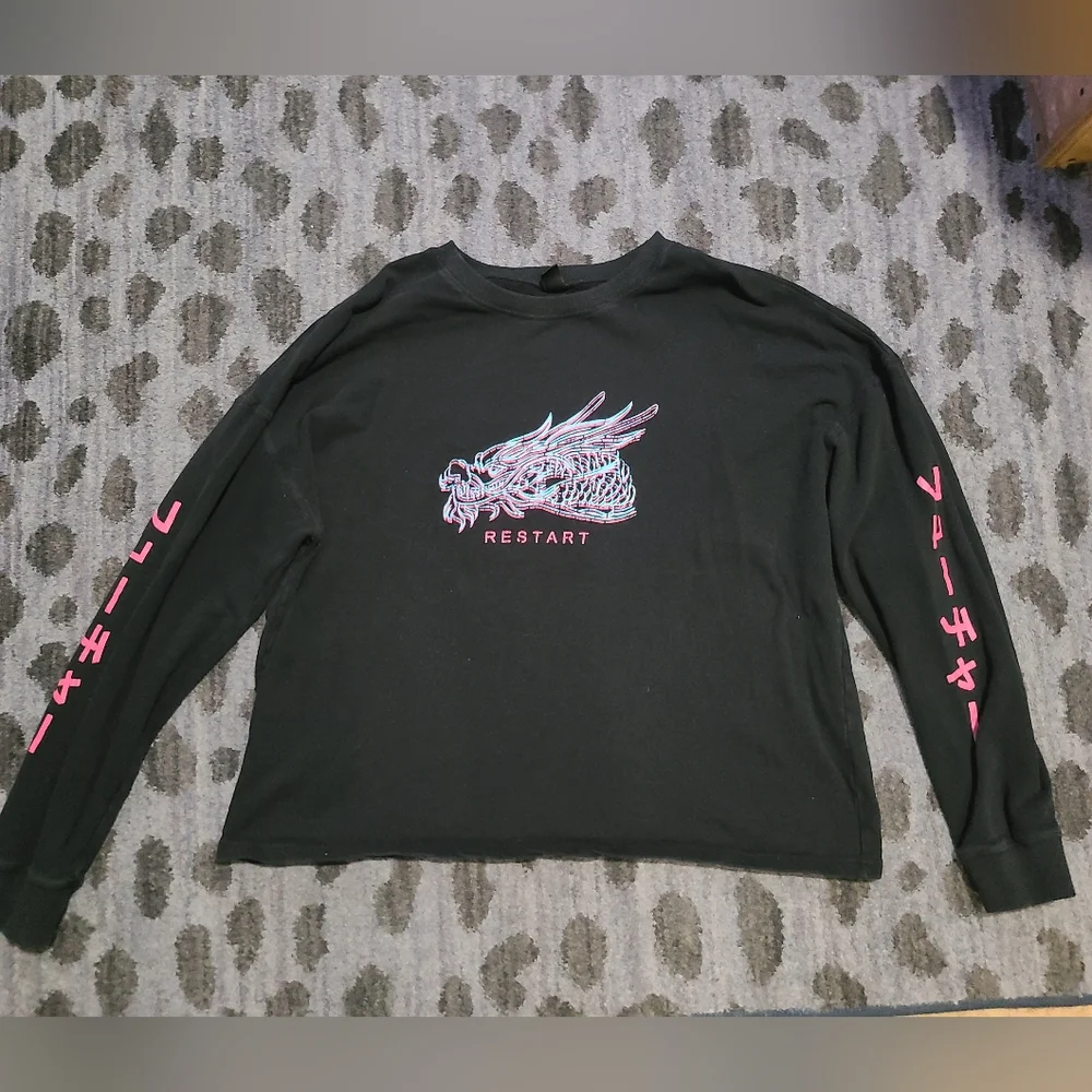 Shein Mens Crewneck Dragon Sweatshirt sz L